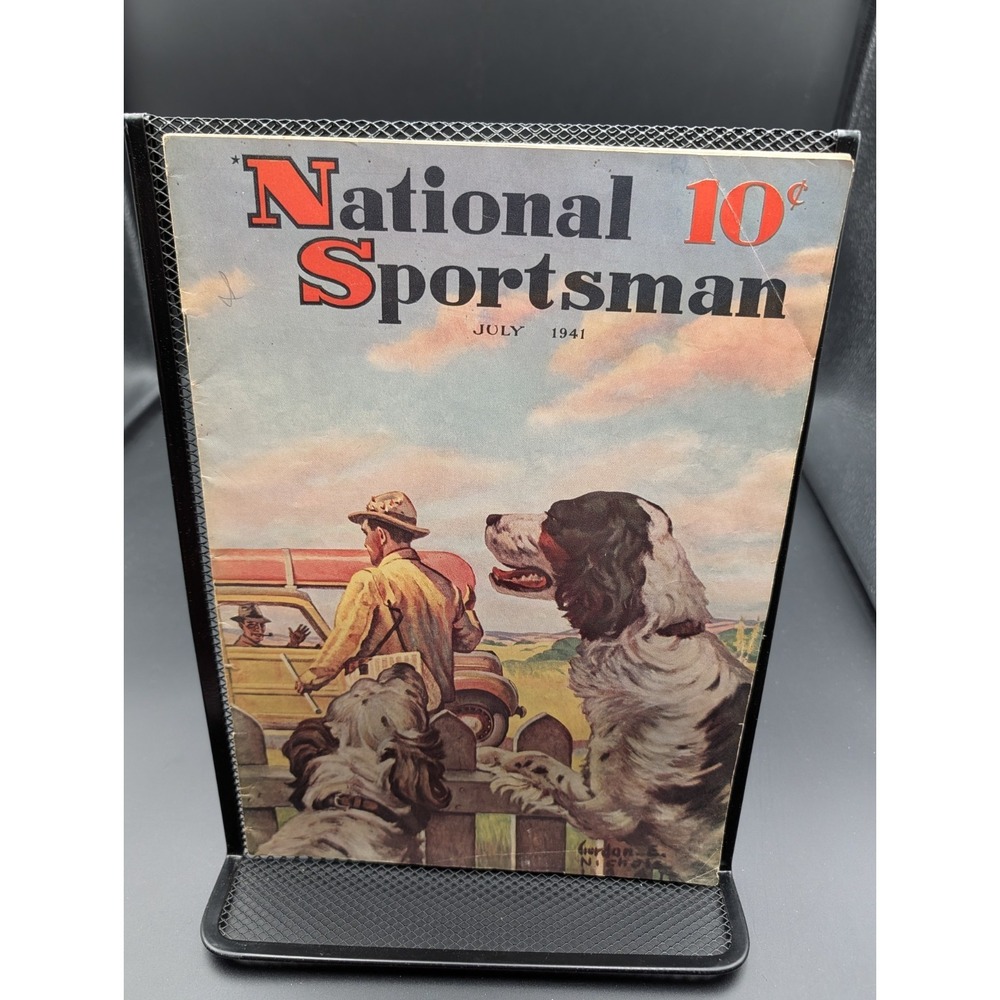 Vintage National Sportsman Magazine July 1941 Hunting Fishing Outdoor Dogs Cover